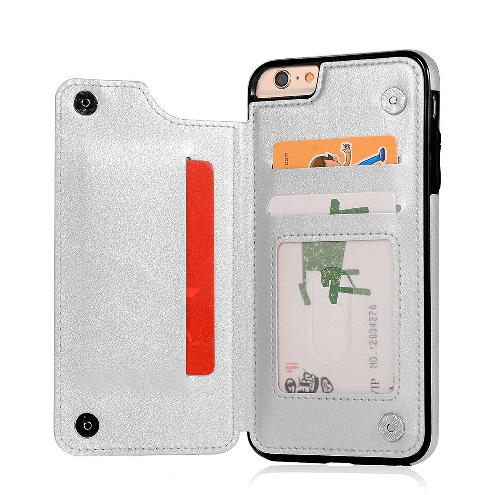 Dual Buckle Card Holder Leather Phone Case Dual Buckle Card Holder Leather Phone Case